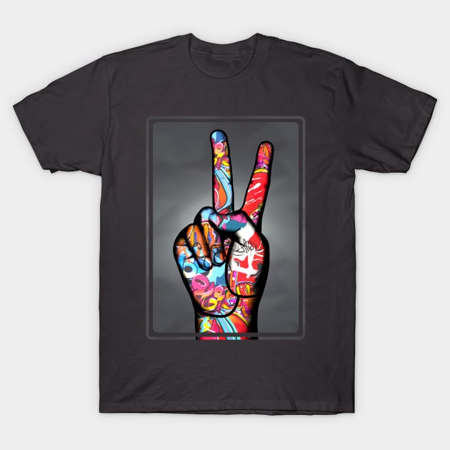 V sign T-Shirt by MARK ASHKENAZI